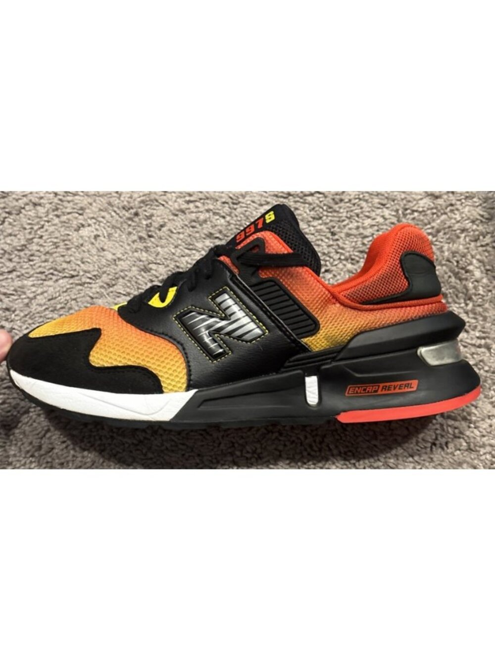New Balance MS997KL2 997S Kawhi Leonard Sunset Pack Men's 10.5 D Orange Blk
